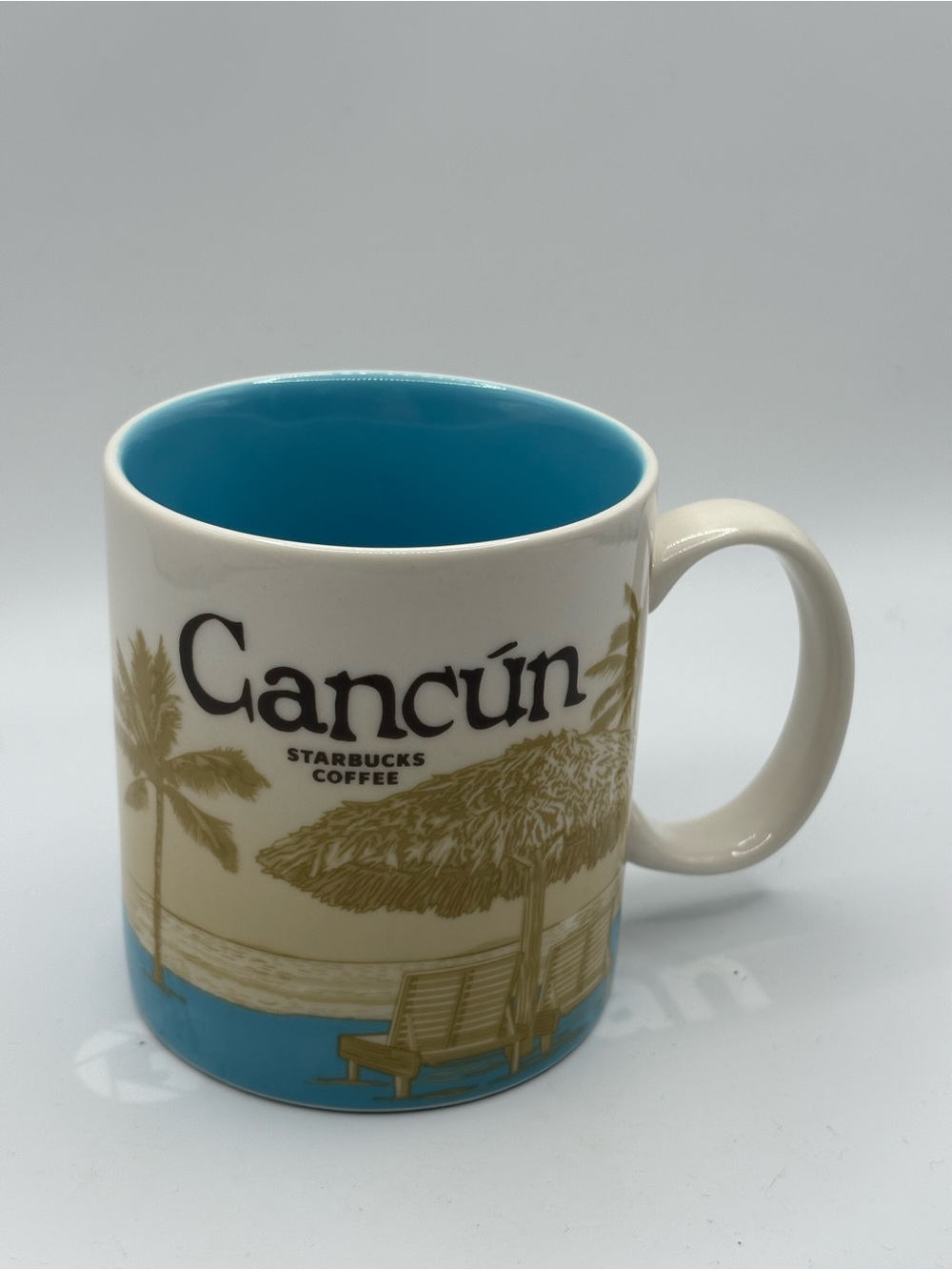 Starbucks 2014 Cancun Global City Icon Series Coffee Tea Mug Cup 16oz Mexico